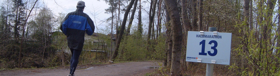 Halbmarathon-Trainingsstrecke